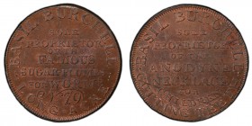 Middlesex, Burchell's copper 1/2 Penny Token ND (18th Century) MS64 Brown PCGS, D&H-274. BASIL BURCHELL LONG-ACRE / SOLE PROPRIETOR OF THE FAMOUS SUGA...