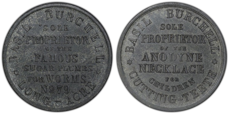 Middlesex, Burchell's copper 1/2 Penny Token ND (18th Century) MS63 PCGS, D&H-27...