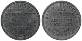 Middlesex, Burchell's copper 1/2 Penny Token ND (18th Century) MS63 PCGS, D&H-274. Edge: "THIS IS NOT A COIN BUT A MEDAL". BASIL BURCHELL SOLE PROPRIE...