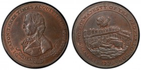 Middlesex, Eaton's copper 1/2 Penny Token 1795 MS63 Brown PCGS, D&H-301. Edge: Milled. Bust to left, FRANGAS NON FLECTES on a ribbon below, D . I . EA...