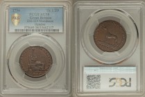 Middlesex, Hendon copper 1/2 Penny Token 1794 AU58 PCGS, D&H-324. HENDON . VALUE . ONE HALFPENNY. View of a church; 1794 in exergue. 

HID09801242017