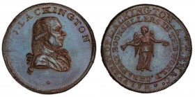 Middlesex, Lackington copper 1/2 Penny Token 1794 MS63 Brown PCGS, D&H-356. J. LACKINGTON. Bust right / HALFPENNY OF LACKINGTON ALLEN & Co.; CHEAPEST ...