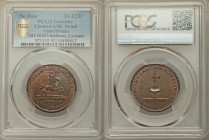 Middlesex, Lyceum copper 1/2 Penny Token ND (18th Century) UNC Detail (Cleaned) PCGS, D&H-362b. Mercury on a horse / Man balancing upon a sword. Inclu...