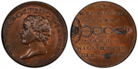 Middlesex, Spence's copper 1/2 Penny Token 1794 MS63 Red and Brown PCGS, D&H-679. Spence's bust facing left, 1794 below, the "4" retrograde, T * SPENC...
