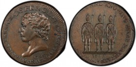 Middlesex, Spence's copper 1/2 Penny Token 1795 MS63 Brown PCGS, D&H-681d. Edge: Plain. T * SPENCE * 7 MONTHS IMPRISON'D FOR HIGH TREASON * 1794 (4 re...