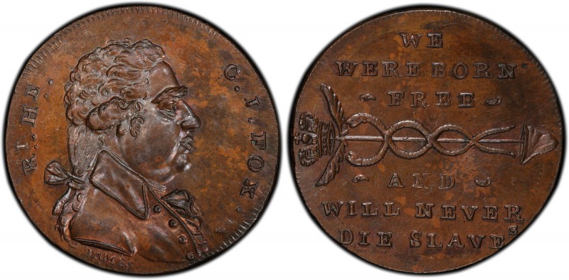 Middlesex, Spence's copper 1/2 Penny Token ND (18th Century) MS64 Brown PCGS, D&...