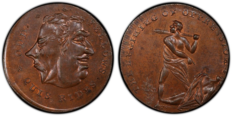 Middlesex, Spence's copper 1/2 Penny Token ND (18th Century) MS64 Brown PCGS, D&...