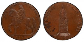 Warwickshire, Coventry copper 1/2 Penny Token 1794 MS62 Brown PCGS, D&H-249. Edge: "PAYABLE AT THE WAREHOUSE OF ROBERT REYNOLDS & co.". PRO BONO PUBLI...