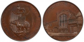 Warwickshire, Kempson's copper 1/2 Penny Token 1797 MS64 Brown PCGS, D&H-295. St. Mary Hall / THE ARMS OF COVENTRY. Cat-crested elephant Arms.

HID098...