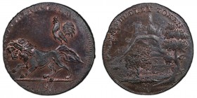 Worcestershire, Spence's copper 1/2 Penny Token 1795 MS63 Brown PCGS, D&H-16. Lion and cock / Castle. Includes original collector's ticket.

HID098012...