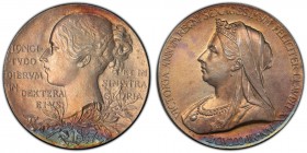 Victoria silver Matte Specimen "Diamond Jubilee" Medal 1897 SP62 PCGS, Eimer-1817b, BHM-3506. By G W de Saulles after T. Brock and W. Wyon. VICTORIA A...