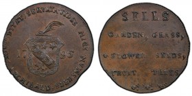 Lothian, Edinburgh Archibald's copper 1/2 Penny Token 1796 AU58 PCGS, D&H-10. Coat of arms / Four lines of text. 

HID09801242017