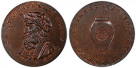 Lothian, Campbell's copper 1/2 Penny Token 1795 MS64 Brown PCGS, D&H-13b. PAYABLE AT CAMPBELLS SNUFF SHOP. Head of a Turk left / SAINT ANDREWS STREET ...