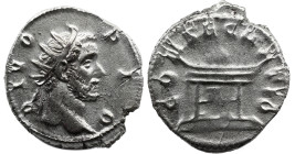 Roman Imperial Divus Antoninus Pius. Died AD 161. AR Antoninianus , 4,21 g. Consecration issue. Rome mint, 4th officina. 8th emission of Trajan Decius...