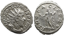 Roman Imperial Postumus. Romano-Gallic Emperor, AD 260-269. AR Antoninianus , 2,71 g. Treveri (Trier) mint. 2nd emission, 2nd phase, AD 262. Radiate, ...