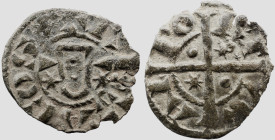 Portugal D. Afonso II (1211-1223) Dinheiro Cruz longa A: REX AFOSO R: PORTVGAL Ag: 02.01 0,44 g. Rare; Very Fine MBC