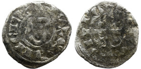 Portugal D. Sancho II (1223-1248) Dinheiro A: REX SANCIV R: PORTVGAL Ag: 17.02 0.83 g. MBC