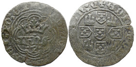 Portugal D. João I (1385-1433) Real Preto do Porto Not catalog . P . A: IHNS ++ DEI ++ GRA ++ REX ++ PO ++ ET R: ADIVTORVM ++ NOSTRVN ++ Q Ag: 03.01 1...