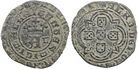 Portugal D. Afonso V (1438-1481) Real Branco Lisboa A: R: AG: 07. 0,93g MBC