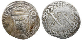 Portugal D. João III (1521-1557) Vintém A: IOANNES . III . REX . PORT. AG: 66.04 1.56 g BC-