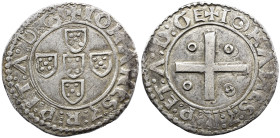 Portugal D. João III (1521-1557) Meio Tostão A: IOHANES : 3 : R : P : ET: A : D : G R: IOHANES : 3 : R : P : ET: A : D : GE AG: 85. Var. 4,53 g MBC+