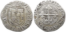 Portugal D. João III (1521-1557) Tostão A: IOANES : III : R : PORTVGA R: IN HOC SIGNOVINCESI AG: 144. Var. 8.05 g MBC