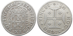 Portugal D. Pedro II (1683-1706) Cruzado 1684 RARA AG: 70.02 16,98 g MBC+