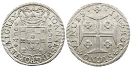 Portugal D. João V (1706-1750) Cruzado 1707 AG: 78.02 17,30g SOBERBA