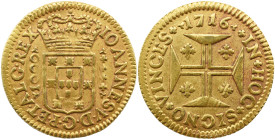 Portugal D. João V (1706-1750) Quartinho ( 1200 Reis ) 1716 AG: 88.12 2,86g MBC+