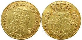 Portugal D. João V (1706-1750) Escudo ( 1600 Reis ) 1746 AG: 117.20 3,08g MBC