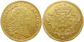 Portugal D. João V (1706-1750) Peça ( 6400 Reis ) 1748 AG: 132.37 14,41g BELA
