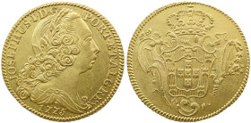 Portugal D. José I (1750-1777) Peça (6400 Reis) Lisboa 1775 AG: 53.28 14,33 g BELA+