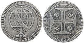 Portugal D. João P. Regente (1799-1816) Vintém Esfera Lisbon Silver AG: 11.01 0.52 g MBC+