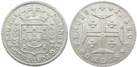 Portugal D. João Prince Regent (1799-1816) 12 Vinténs (240 Reis) Lisbon 1809 AG: 21.03 9,34 g BELA+