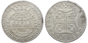 Portugal D. João VI (1816-1826) Cruzado Novo 1822 AG: 12.05 14,43g BELA+