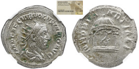 NGC Imperio Romano VOLUSIAN (251-253). Antoniniano. Roma. NGC XF Obv: IMP CAE C VIB VOLVSIANO AVG. Busto irradiado, drapeado e couraçado à direita. Re...