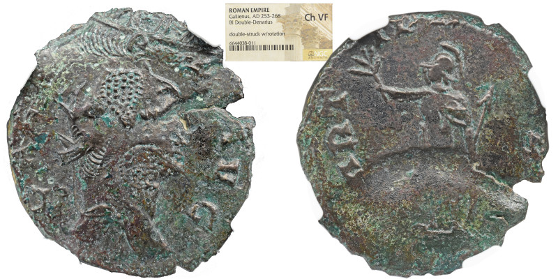 NGC Imperio Romano GALIENUS (253-268). Antoniniano. Roma. NGC CH-VF Golpe duplo ...