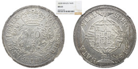 NGC Portugal Brazil D. João VI 960 Reis, 1820-R. Rio de Janeiro . NGC MS-63. KM-326.1; Maldonado-443.13.