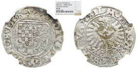 NGC Austria - Hungary Bohemia Silesia Breslau 3 Kreuzer 1635 HR NGC XF 45