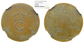 NGC FRANCE French Colonies Stampee 1779 NGC XF 45 BN Vlack-375; Copper; Paris Mint;