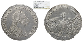 NGC GERMANY German States , Brandenburg-Prussia, Friedrich II, Taler 1777 A, NGC VF DETAILS Cleaned DAV - 2590