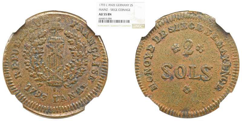 NGC GERMANY FRANCE German States. National Convention. Siege of Mayence (Mainz)....