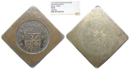 NGC NETHERLANDS HOLLANDA GRONINGEN 50 STUIVER 1672 - NGC XF-45 In the Franco-Dutch War (1672–1678), France and its allies invaded the United Netherlan...