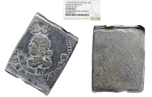 NGC Spanish Netherlands Tournai. Siege silver Klippe 20 Sols ND (1709) NGC XF DETAILS Environmental damage, KM8, Delm-363. 7.12gm. The Duke of Marlbor...
