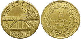 Emergency money Portugal PONTE D. LUIZ PORTO 1/2 Centavo 1913