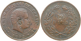 Emergency money Portugal Numero 3 Sobre moeda de X Reis D. Carlos I 1892 A