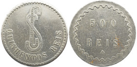 Emergency money Portugal Monograma CS Quinhentos Reis 500 REIS