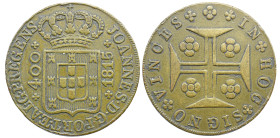 Fake coin 400 Reis 1815 JOANNES . D . G . PORT . ET . ALG . P . REGENS IN * HOC * SIGNO * VINCES