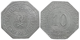Emergency money Germany 1914-1924 Germany. Agatharied AD 1916-1922. 10 Pfennig 1917