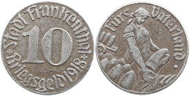 Emergency money Germany 1914-1924 Germany. Frankenthal AD 1916-1922. 10 Pfennig 1918